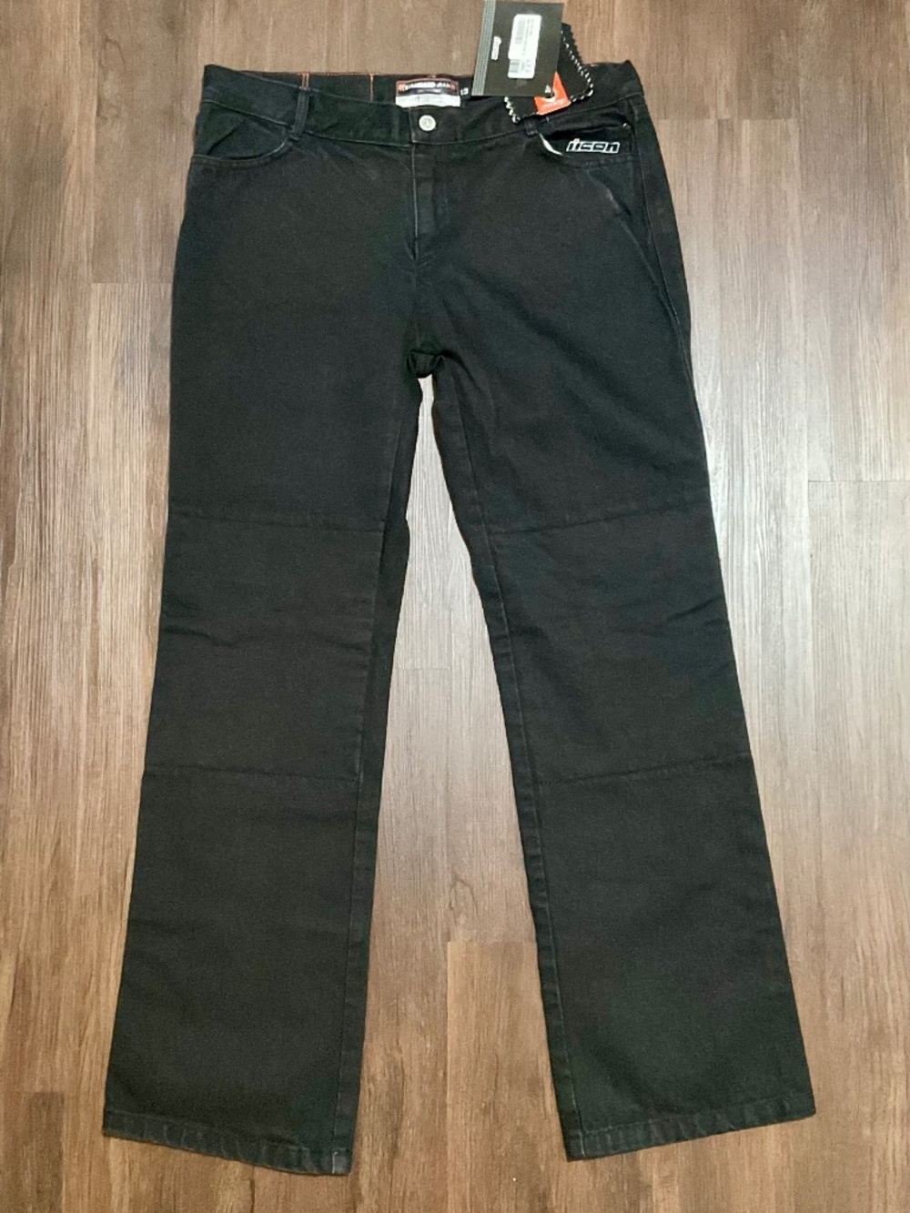 Women’s Icon Motorcycle Standard Jeans Denim Street Riding Pants Size 35”x33”